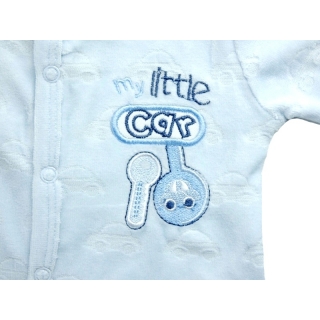 ROCK A BYE BABY - Velour Romper With Applique " My Little Car " -  £5.99 per item - 3 pack